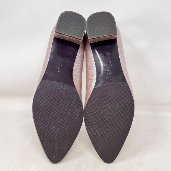 Trotters Womens‎ Kari Pump 2” Block Heel Textured Blush Leather 10W - NEW - Picture 10 of 11